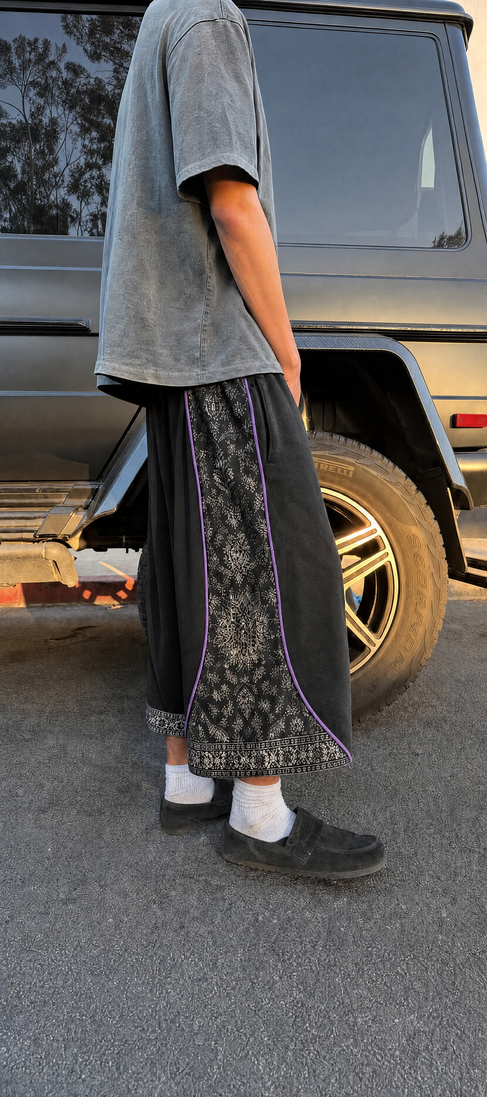 Black Persian Sweat Shorts